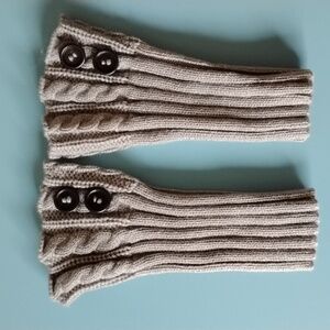 Crochet Boot Cuffs - Gray